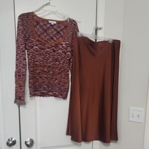 Elegant Brown Women's Skirt